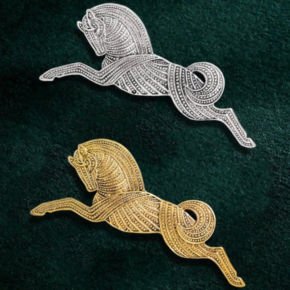 Large size horse brooch pin pendant - Picture 6 of 8